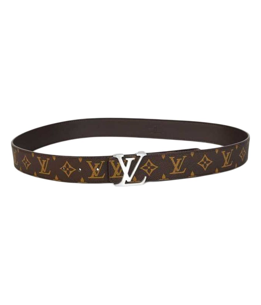 Louis Vuitton Pin Buckle Brown Leather Casual Belt For Men: Buy Online at Low Price in India ...