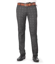 black check formal pants