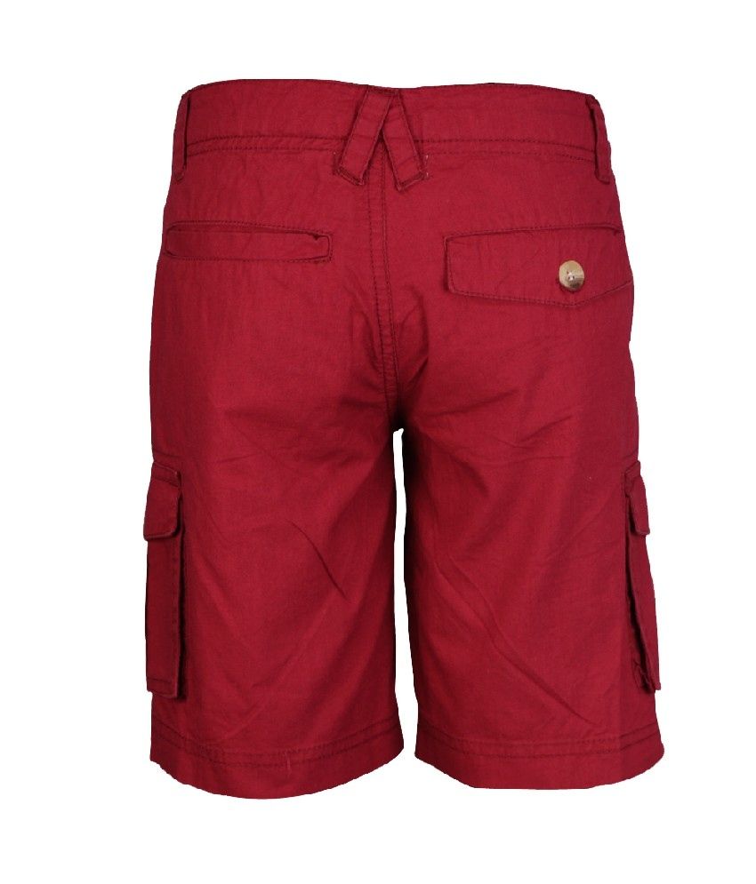 maroon cargo shorts