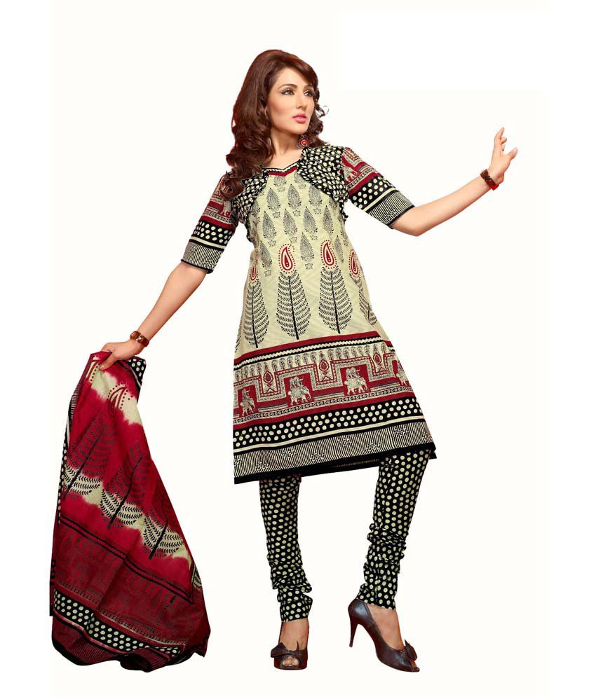 Karishma Suits Unstitched Salwar Suit Dress Material For Women - Buy ...