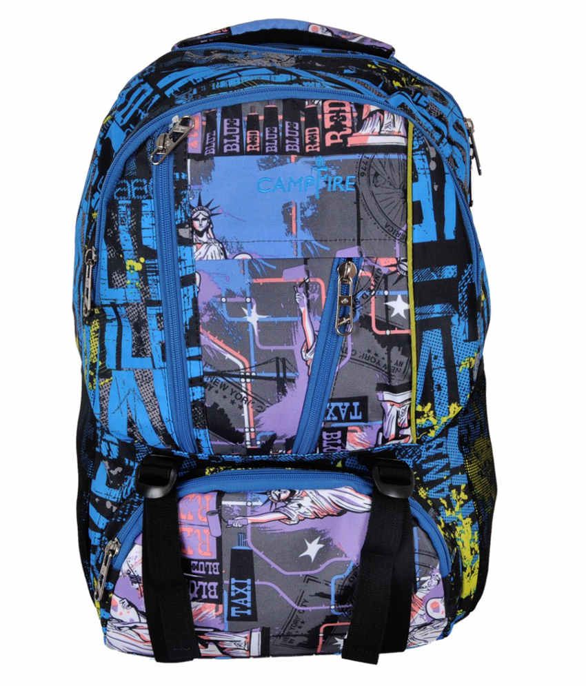 Campfire Bravo Ultra Blue And Black Backpack - Buy Campfire Bravo Ultra ...