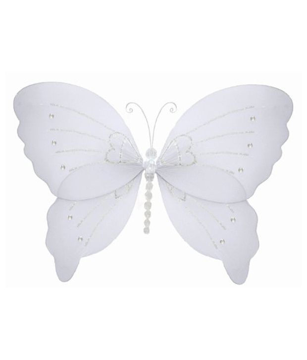 Bugs N Blooms Large White Crystal Butterfly Decorations Buy Bugs