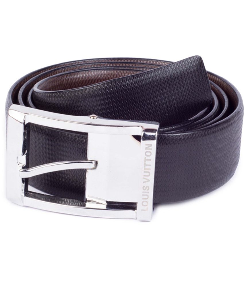 Louis Vuitton Black Leather Pin Buckle Men's Belt: Buy Online at Low ...