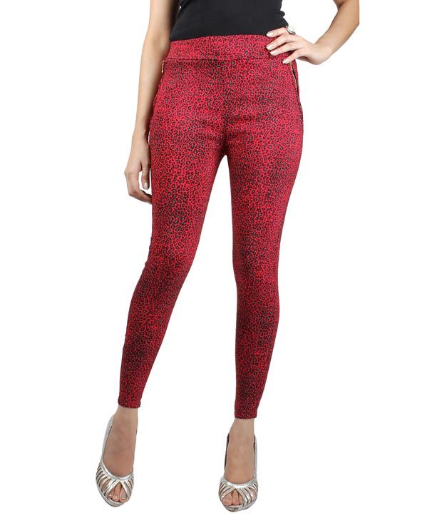 multi colored jeggings