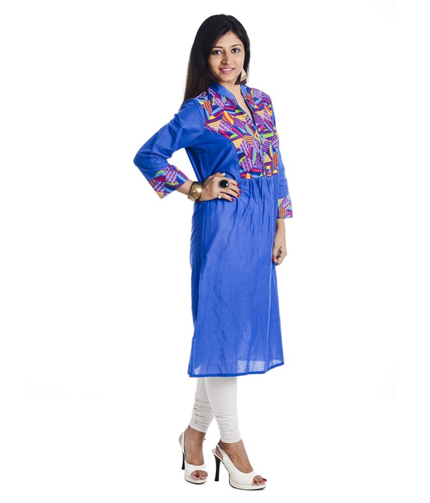 Aatisha Formal Geometric Print Kurti - Buy Aatisha Formal Geometric ...