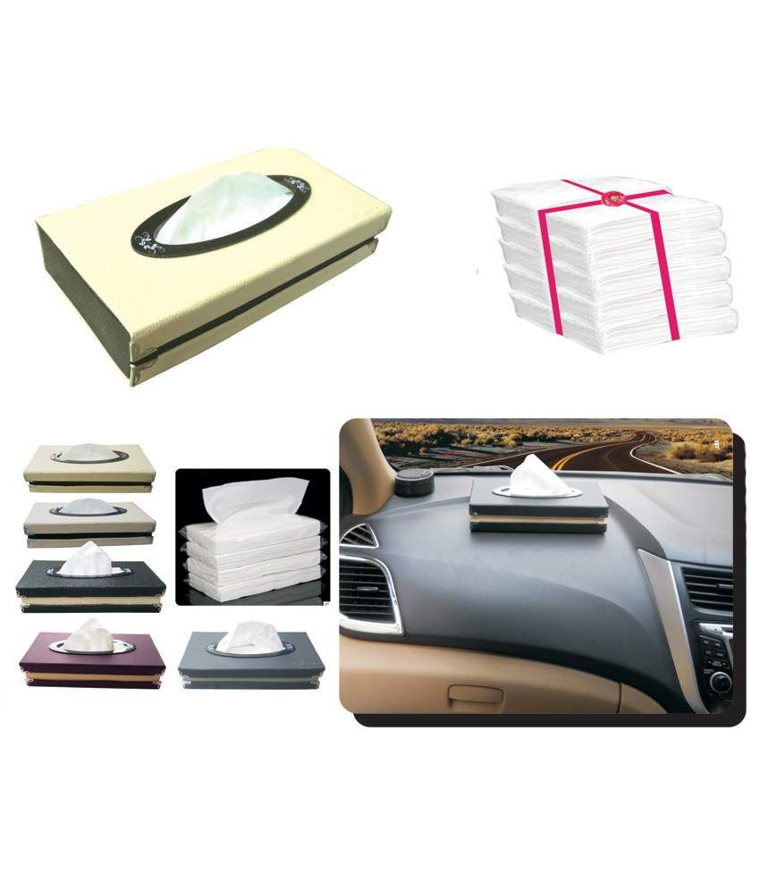 Car Vasta Tissue Box With 10 Tissue Reffils Cream Buy Car Vasta Tissue Box With 10 Tissue