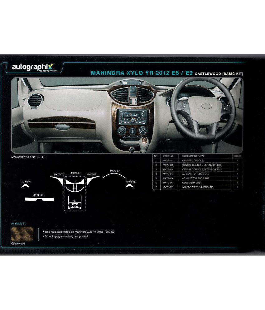 Autographix Mahindra Xylo 12 E8 E9 Model Dash Board Kit Buy Autographix Mahindra Xylo 12 E8 E9 Model Dash Board Kit Online At Low Price In India On Snapdeal