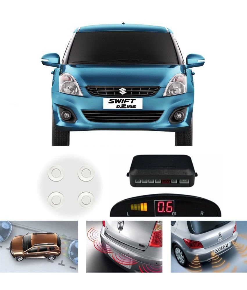 Digitru Reverse Car Parking Sensor For Swift Dzire (white) Buy Digitru