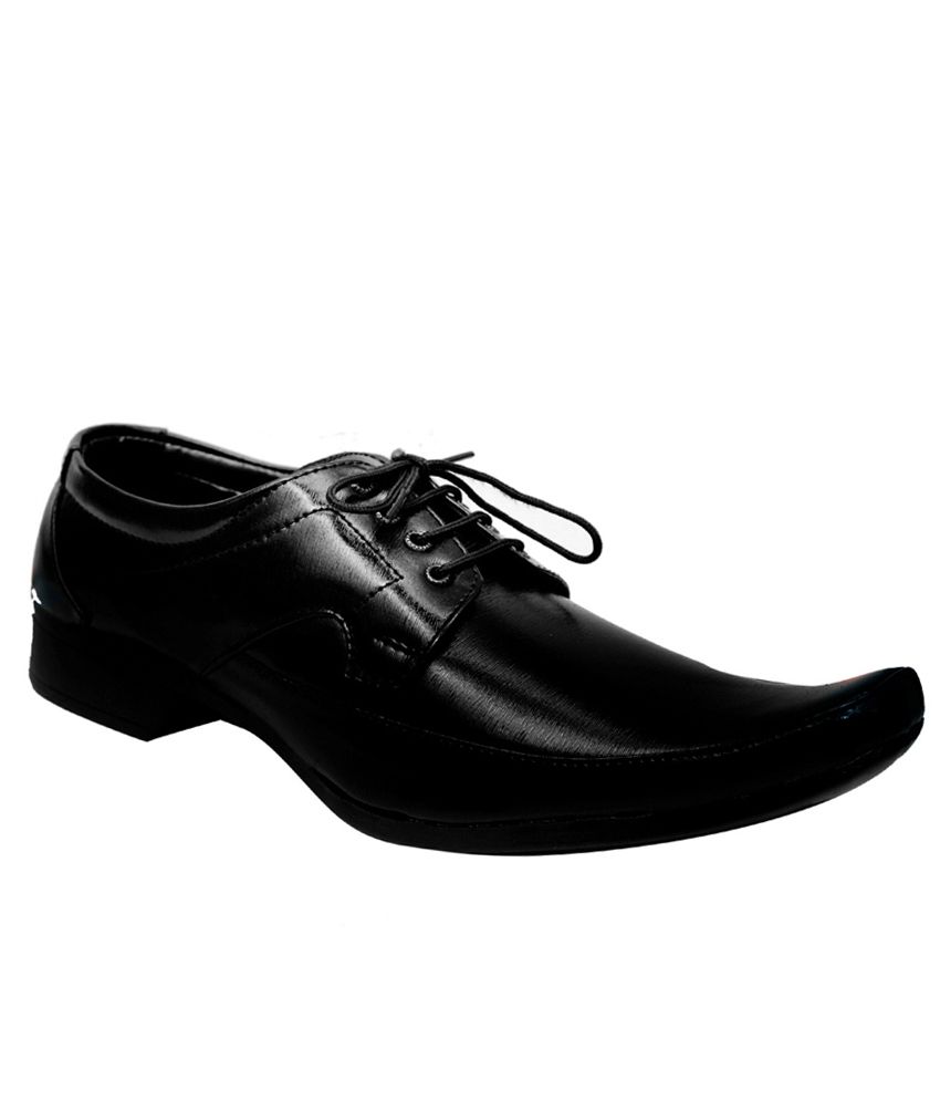 Kraasa Black Formal Shoes Price in 