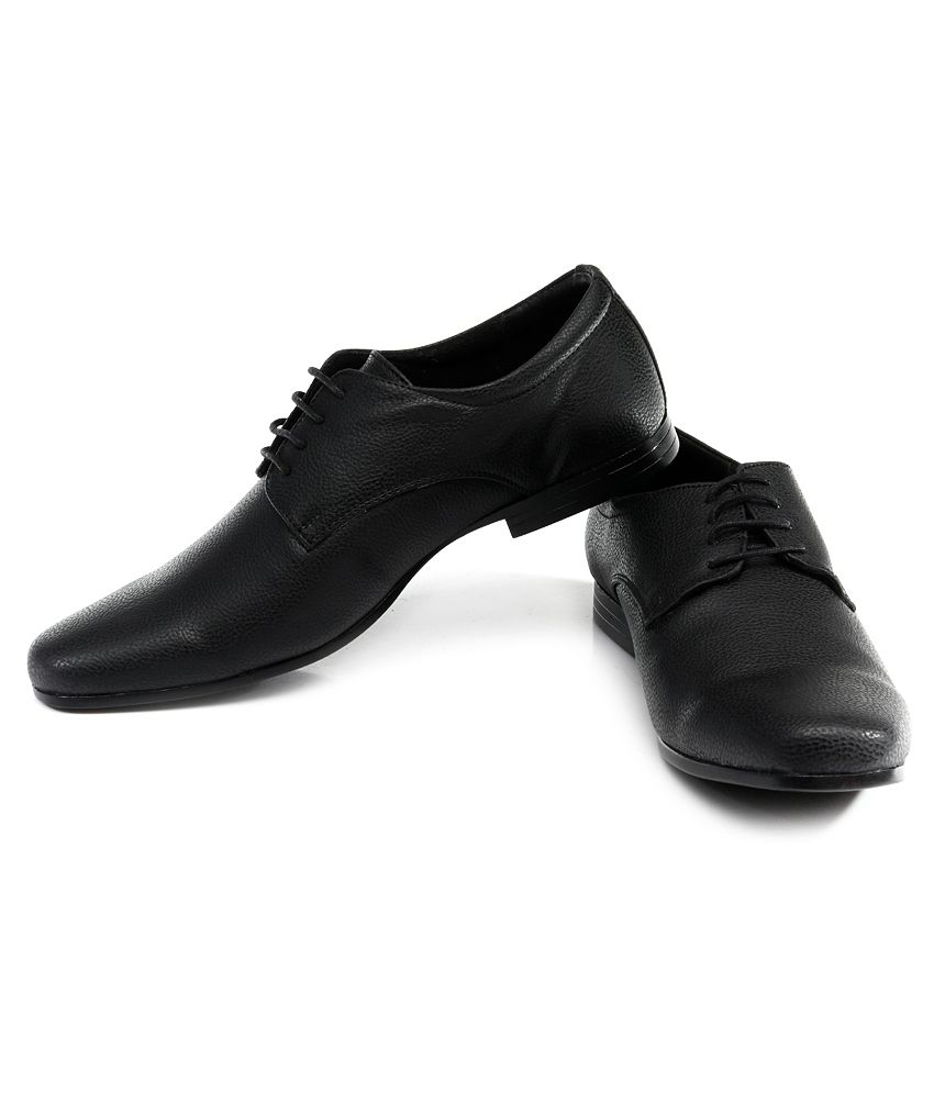 Franco Leone Black Formal Shoes Price in India- Buy Franco Leone Black ...