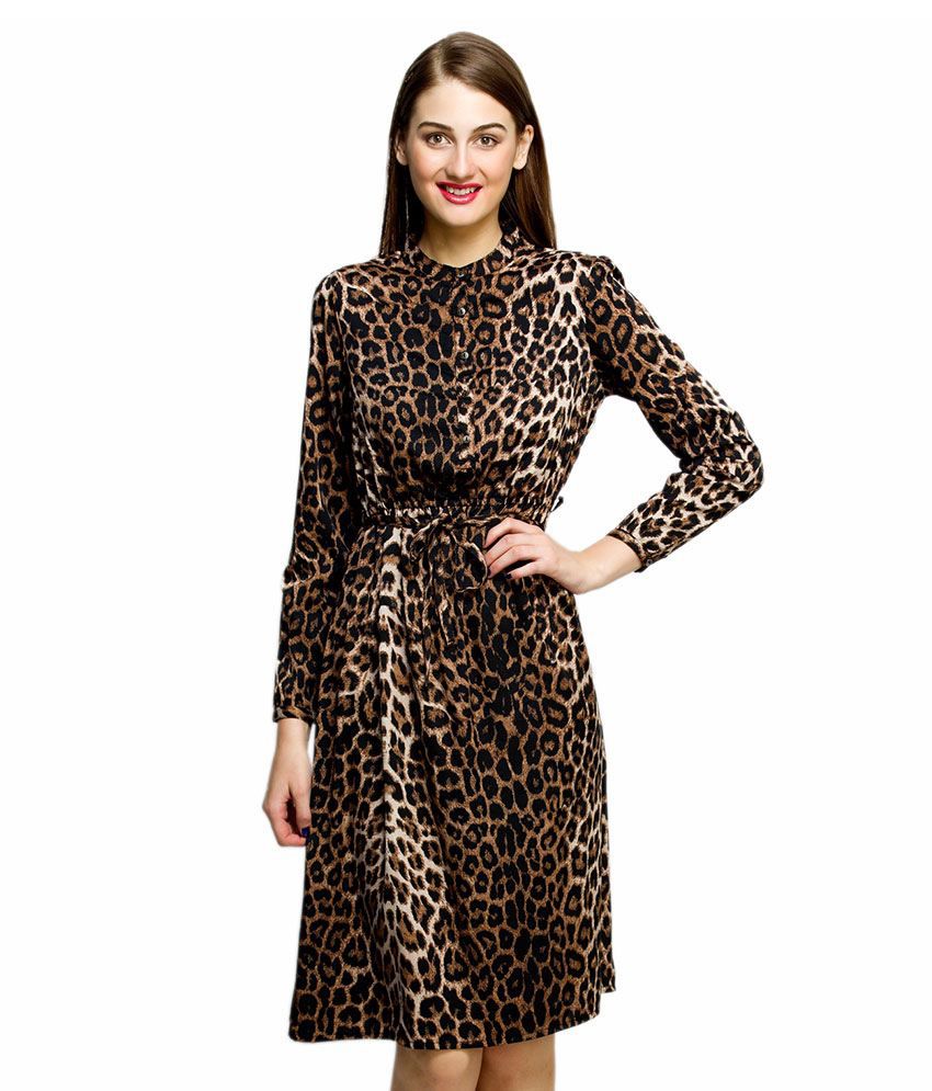 Oxolloxo Women's Animal Print Dress - Buy Oxolloxo Women's Animal Print  Dress Online at Best Prices in India on Snapdeal
