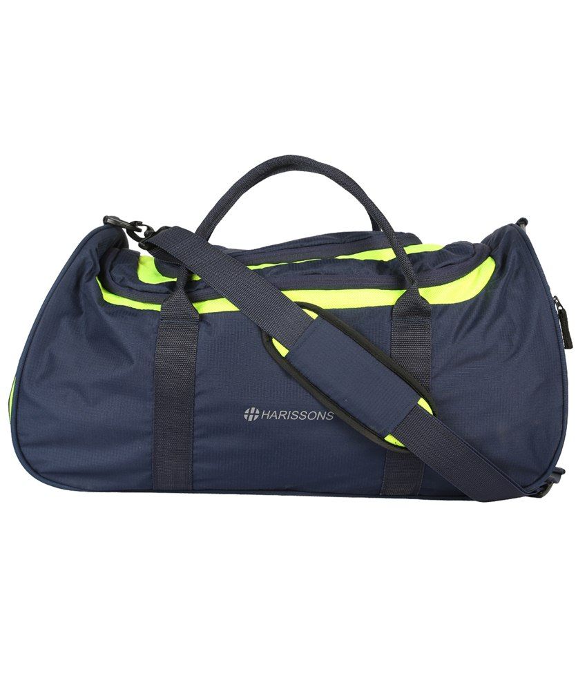 neon green duffle bag