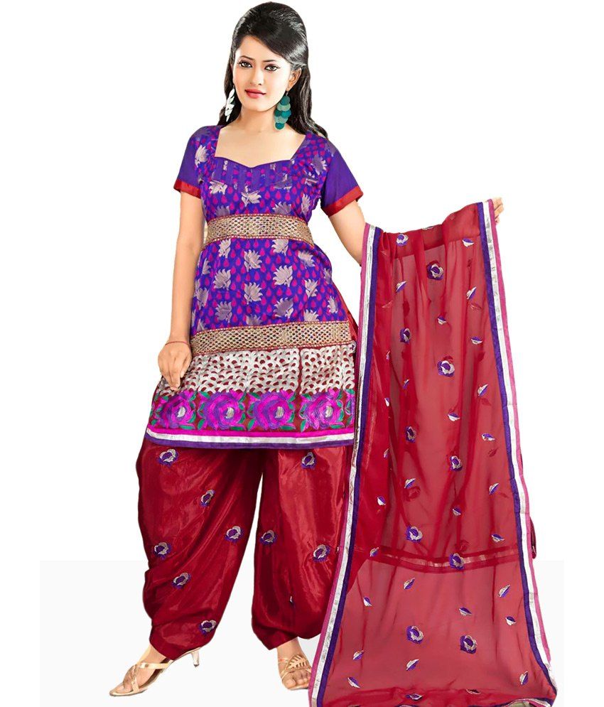 silk banarasi dress material