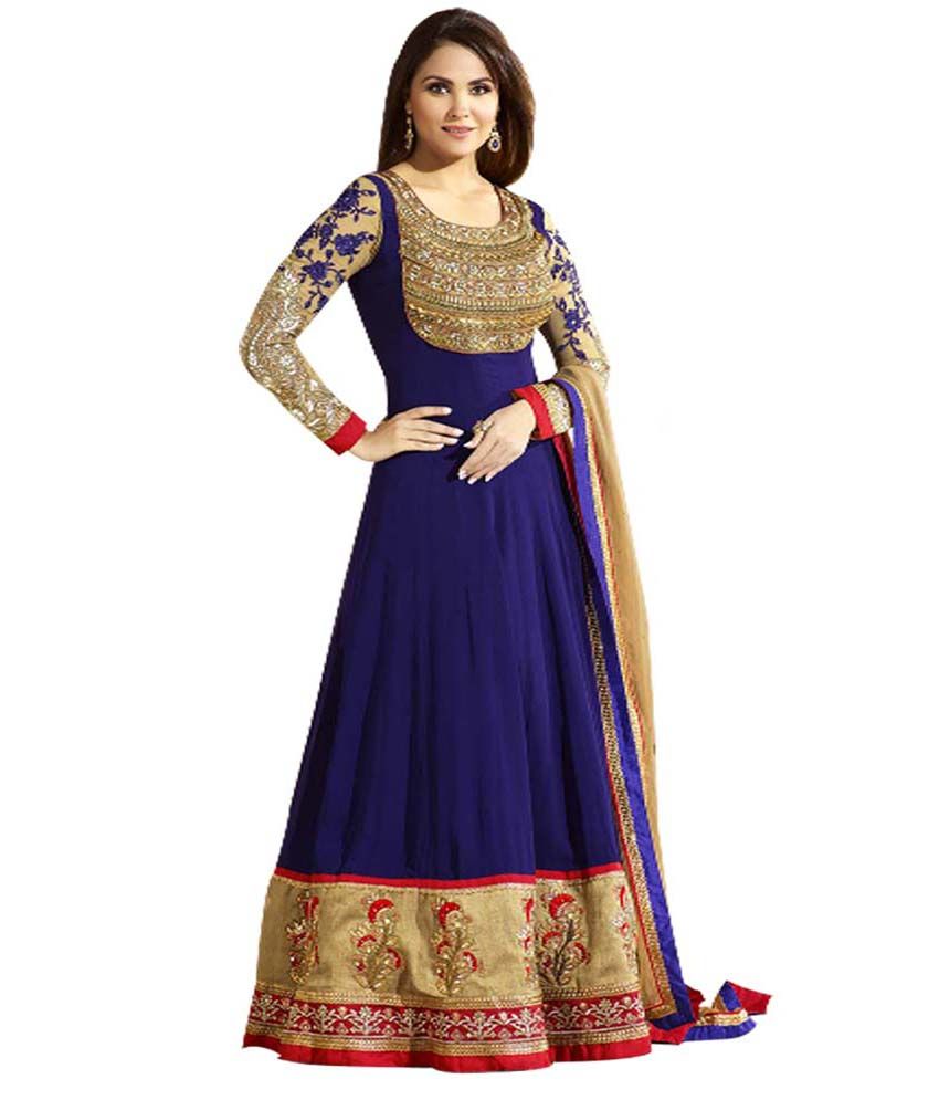 anarkali dress stitched from saree