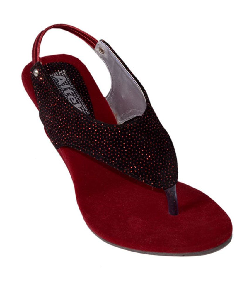 black velvet wedge heels