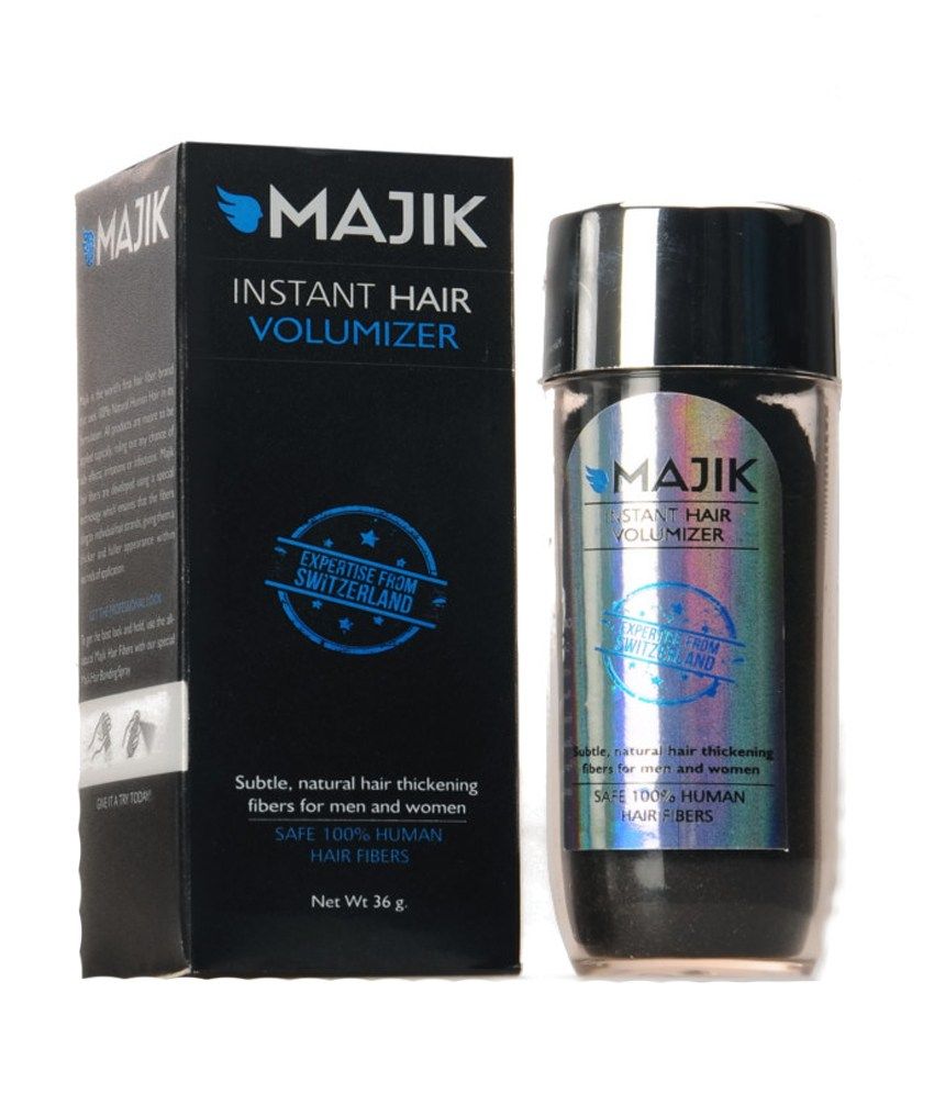 Majik Hair Building Fiber with Free Instant Hair Fixative, Hair Line Optimizer and Instant Hair