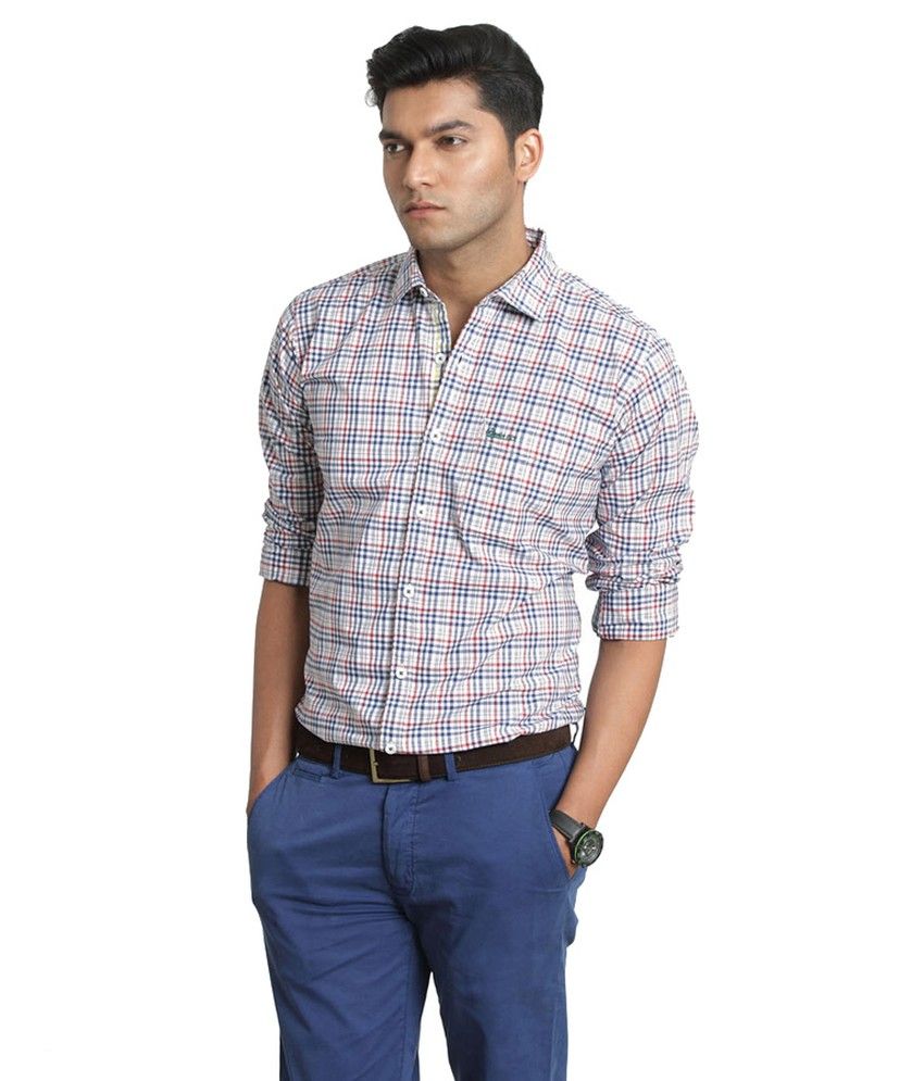 Basics Life Blue Casuals Shirt - Buy 
