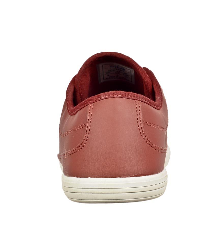 maroon fila shoes