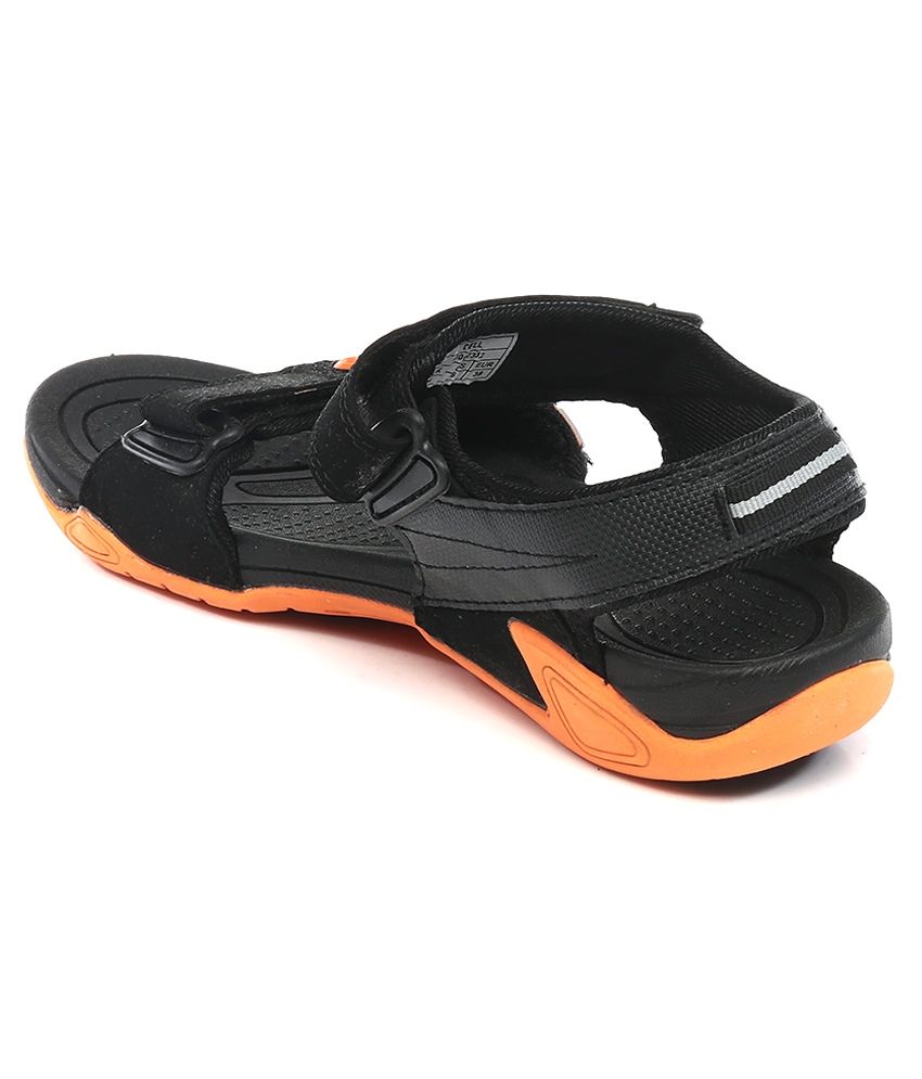 fila black dell sandal