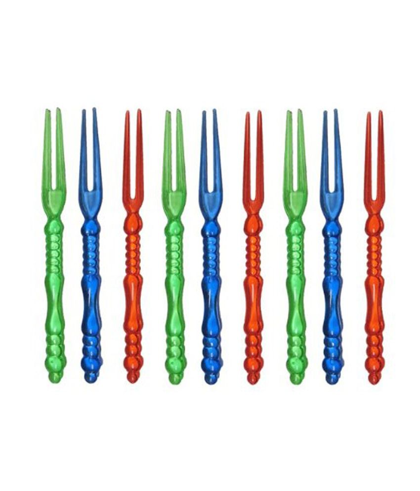 And Retails 20 Multicolor Plastic Fruit Picks Forks Tableware Gift Set
