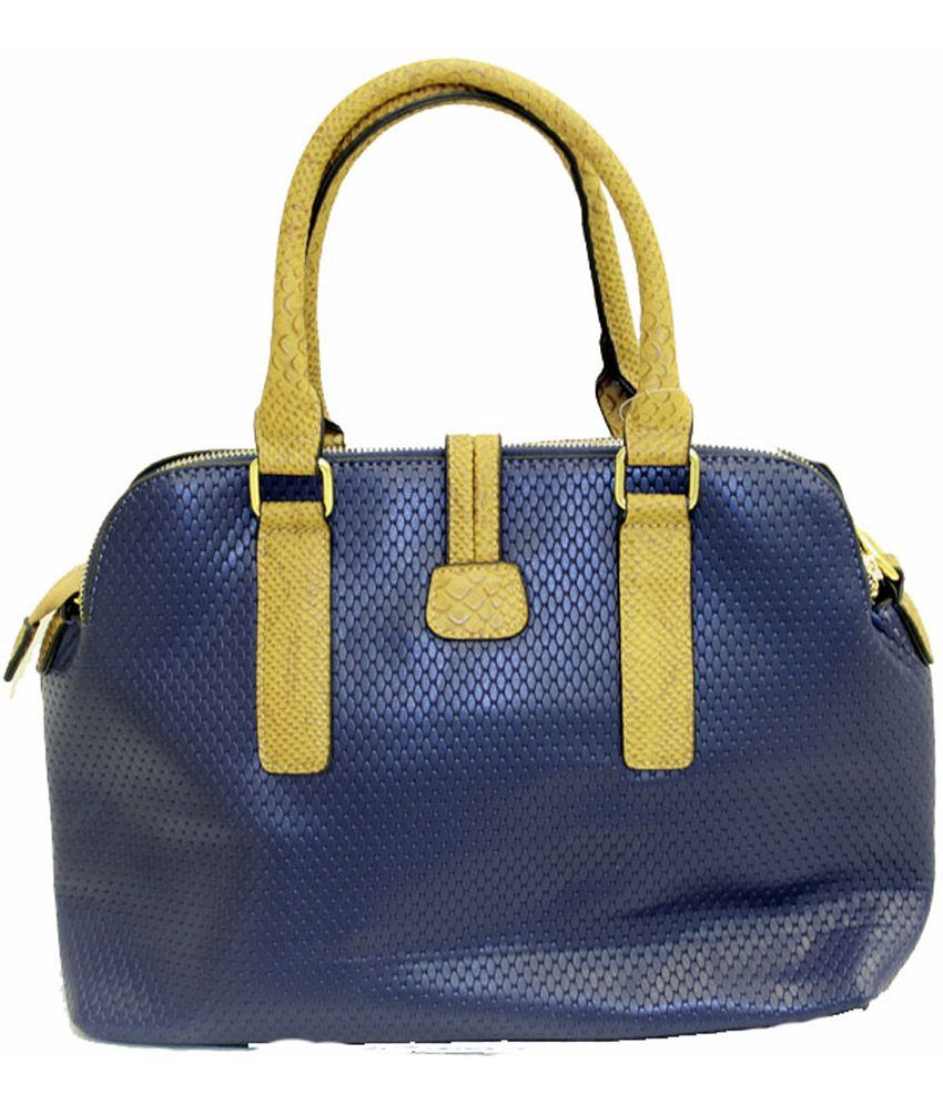Dg Blue Leather Shoulder Bag Buy Dg Blue Leather Shoulder Bag Online