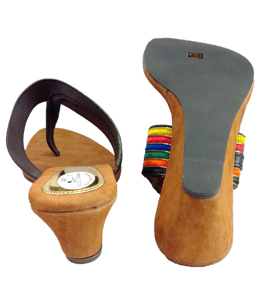 Shoecentre Black Round Toe Heeled Slip-on Price in India- Buy ...