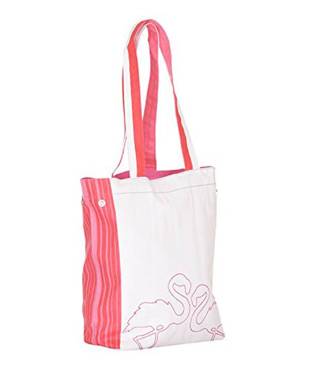 Kohl White Canvas Cloth Magnit Button Tote Bag Buy Kohl White Canvas Cloth Magnit Button Tote