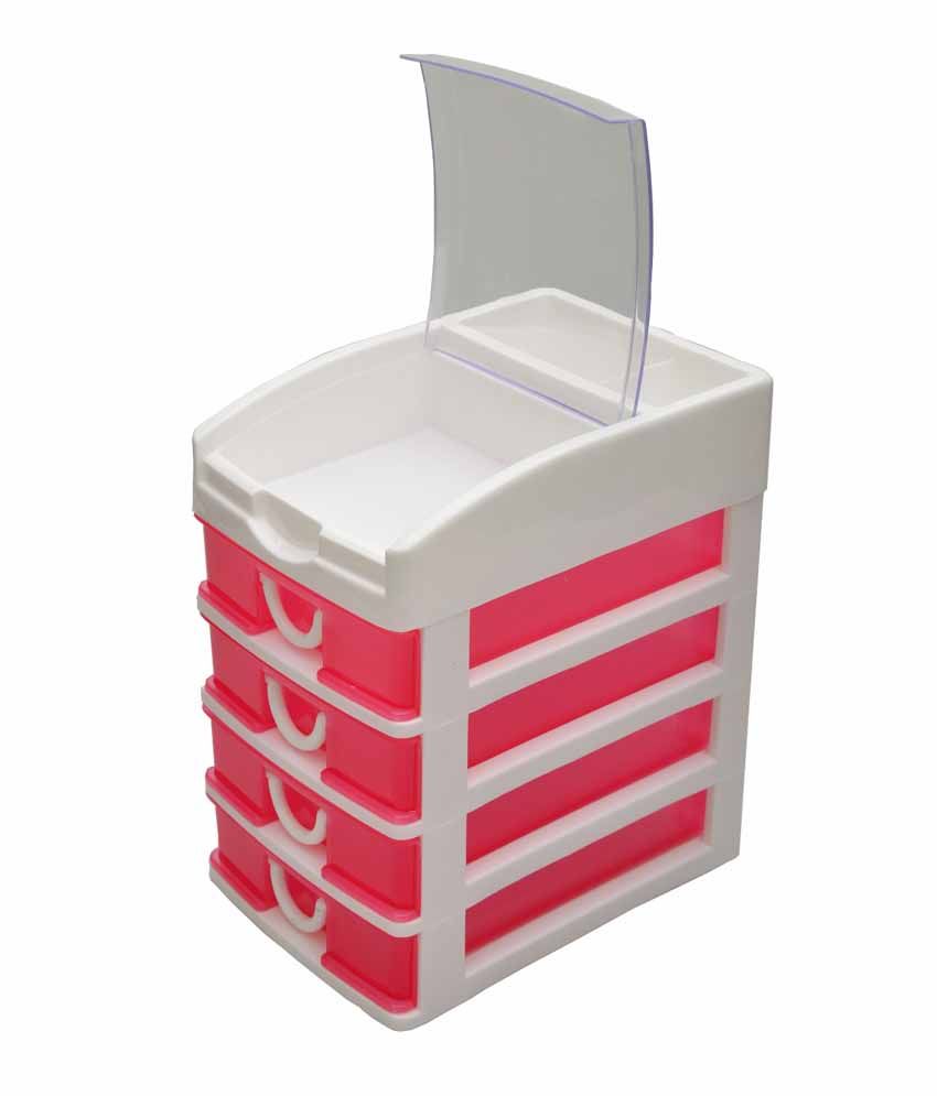 Lifestyle You Premium Plastic Drawers Set With 4 Drawers And Top