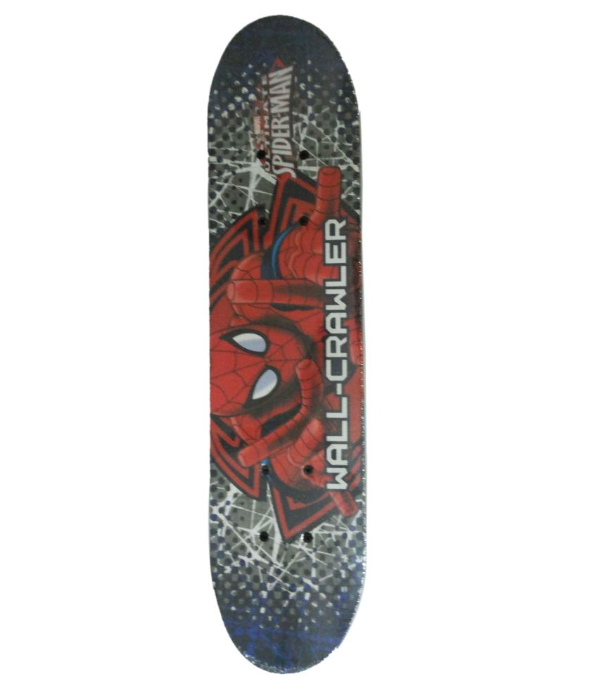 electric spiderman skateboard