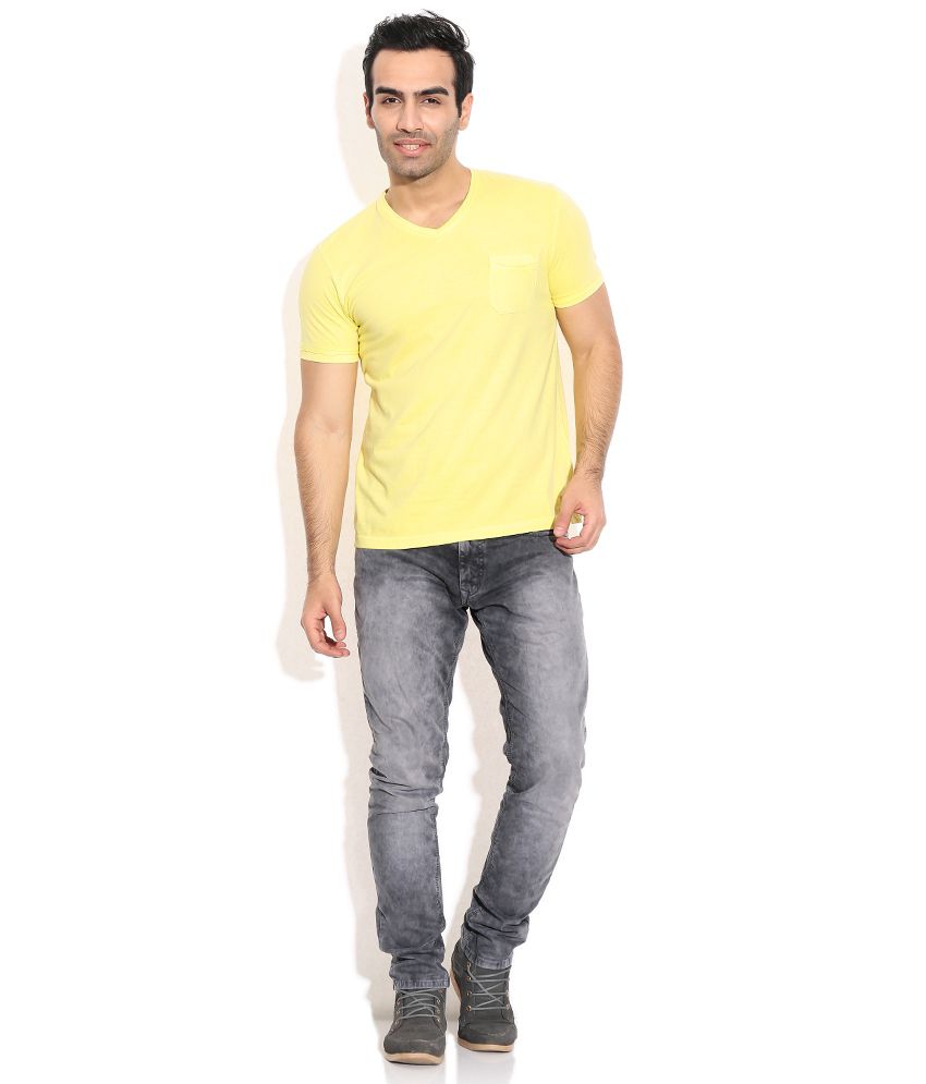 Being Human Yellow Cotton T-Shirt - Buy Being Human Yellow Cotton T ...