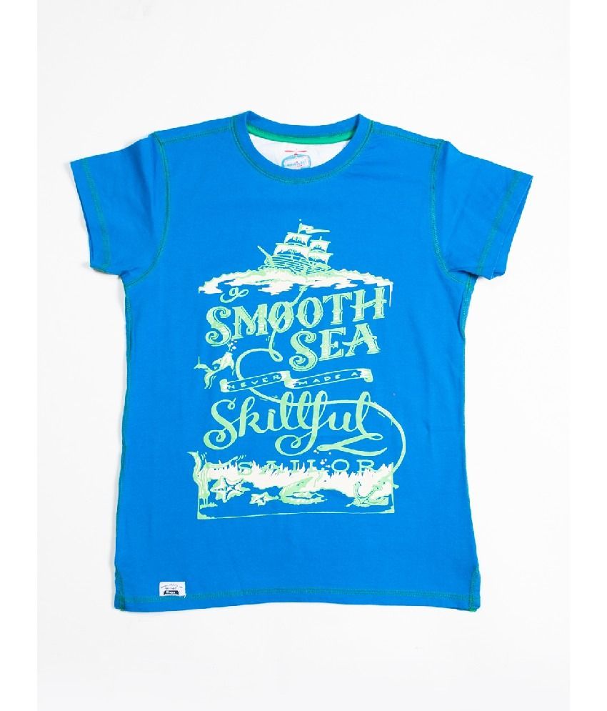 Buy Nauti Nati Dark Royal Blue Color T-shirts For Kids on Snapdeal ...