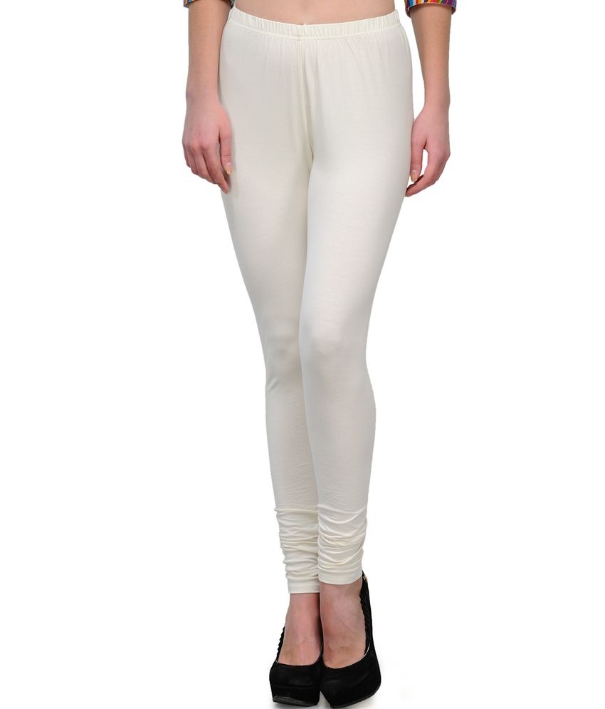 Ffu Women's Cotton White Legging Price 