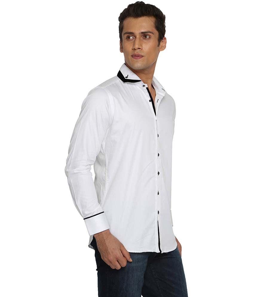 white casual shirt men's