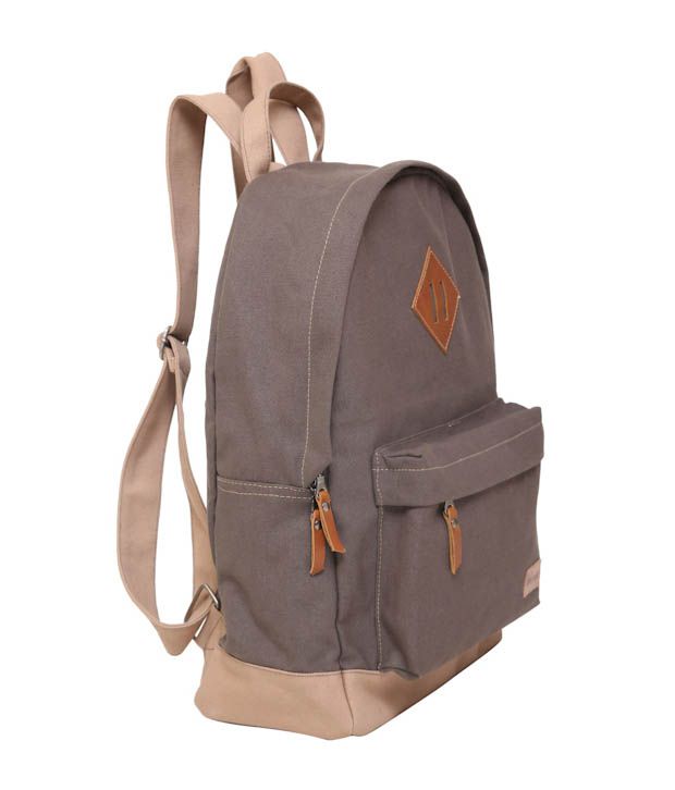 Anekaant Basic Gray Canvas Backpack - Buy Anekaant Basic Gray Canvas ...