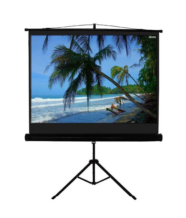 Buy Egate Tripod Projector Screen With Double Stand (244 cm X 182 cm