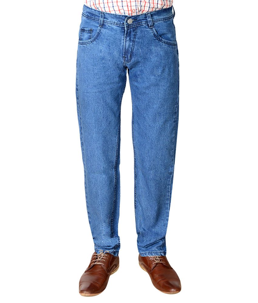 trendy blue jeans