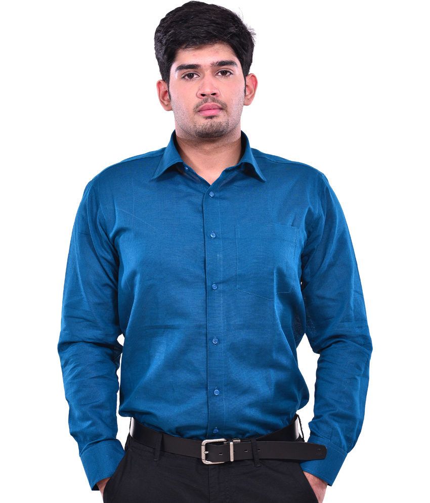Dennison Classy Royal Blue Linen Mens 