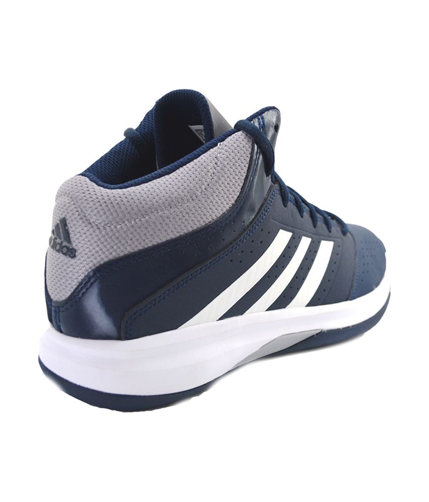 Adidas Blue Synthetic Leather Basketball Sports Shoes For ...