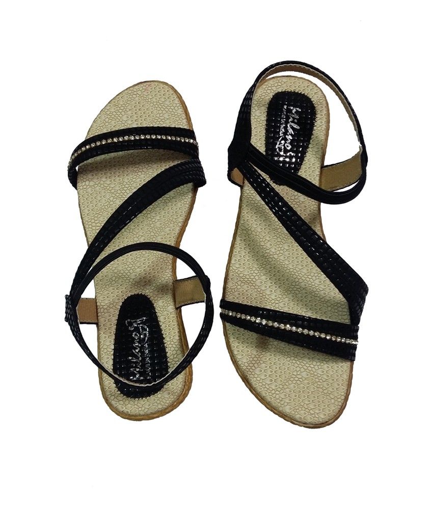 Milano Fringe Sandals - Black main image 0