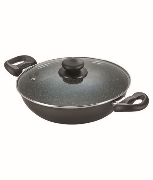 Prestige Omega Deluxe Granite Nonstick Cookware Kadai 260mm With Lid