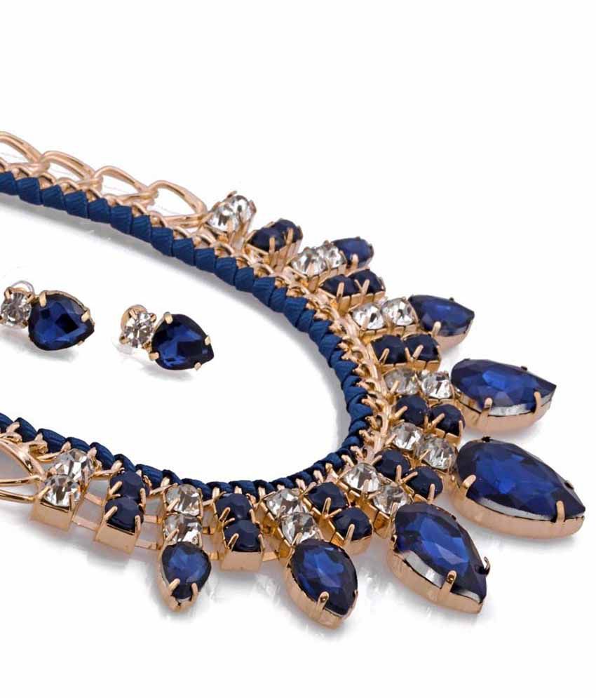 blue costume jewellery