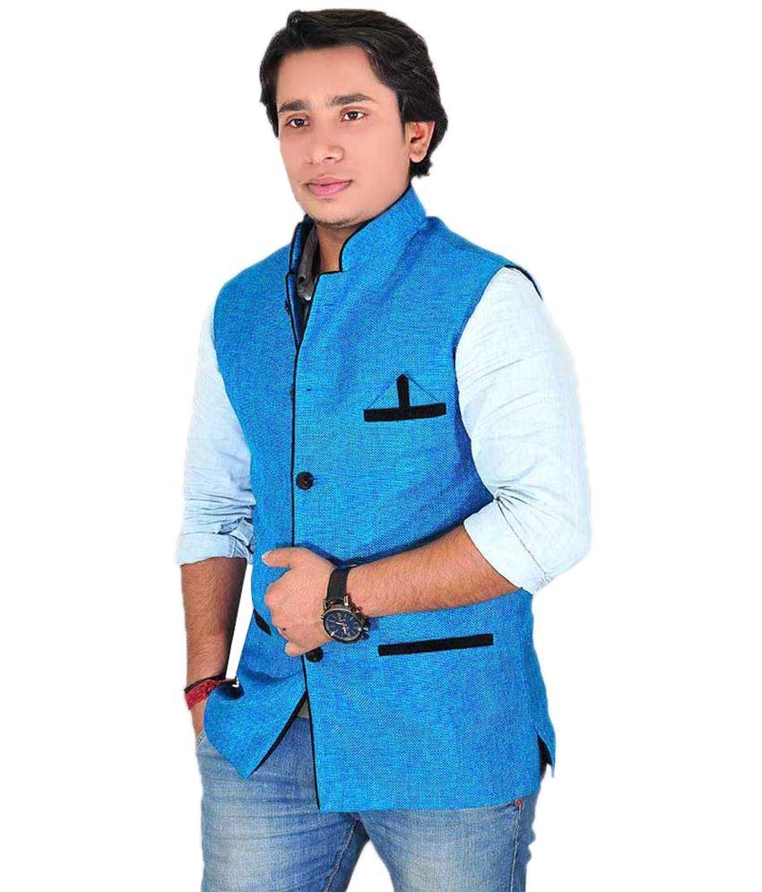 sky blue modi jacket