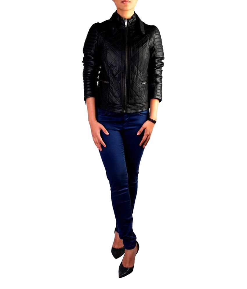 Buy Theo&Ash Black Leather Jackets Online at Best Prices in India ...