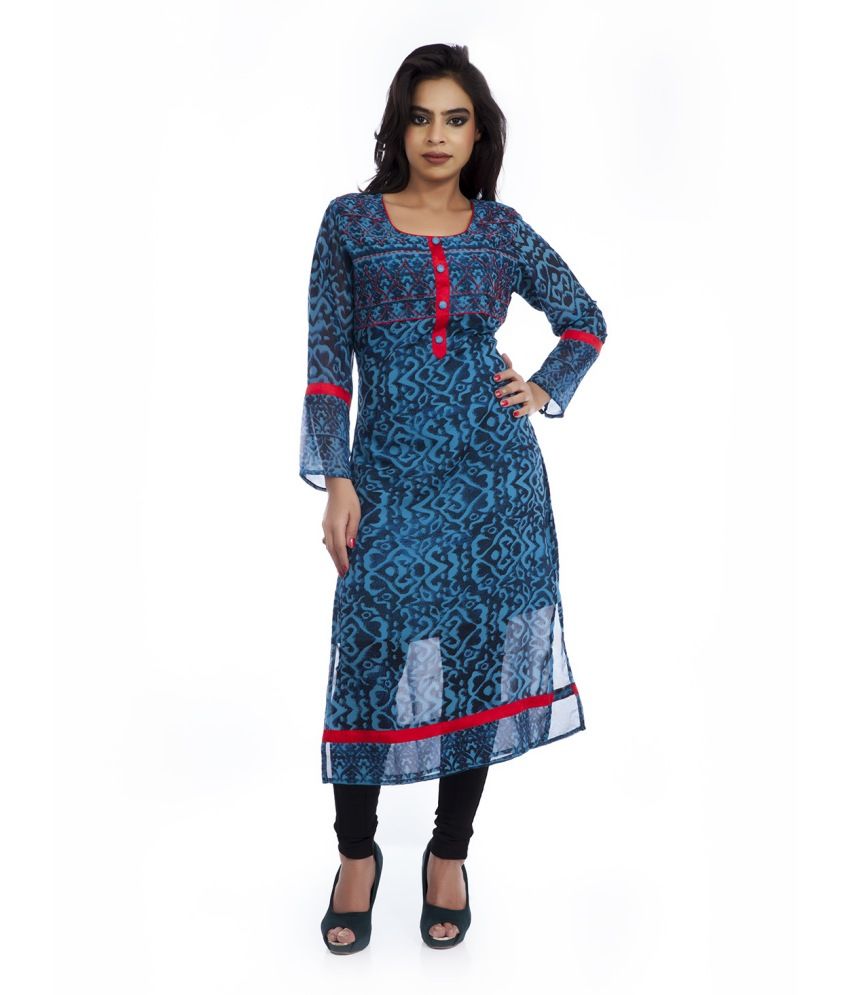 cotton border kurtis