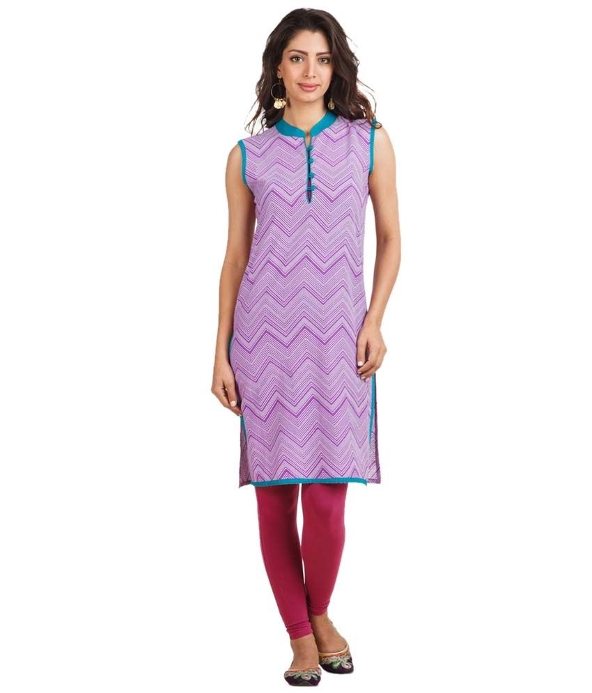 sleeveless strappy kurti