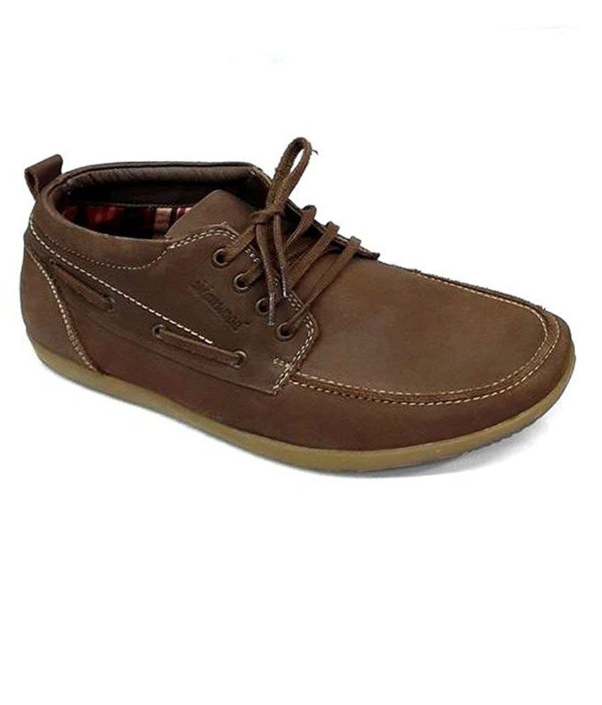 Manwood Brown Casual Shoes - Buy 