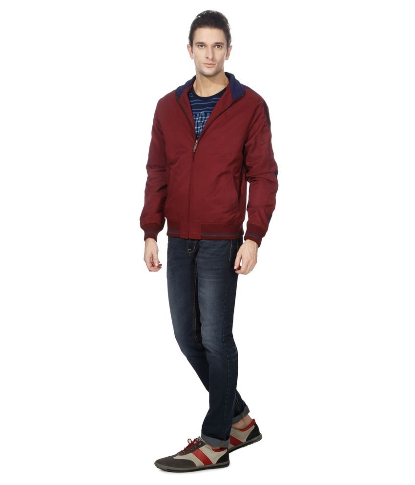 allen solly maroon jacket