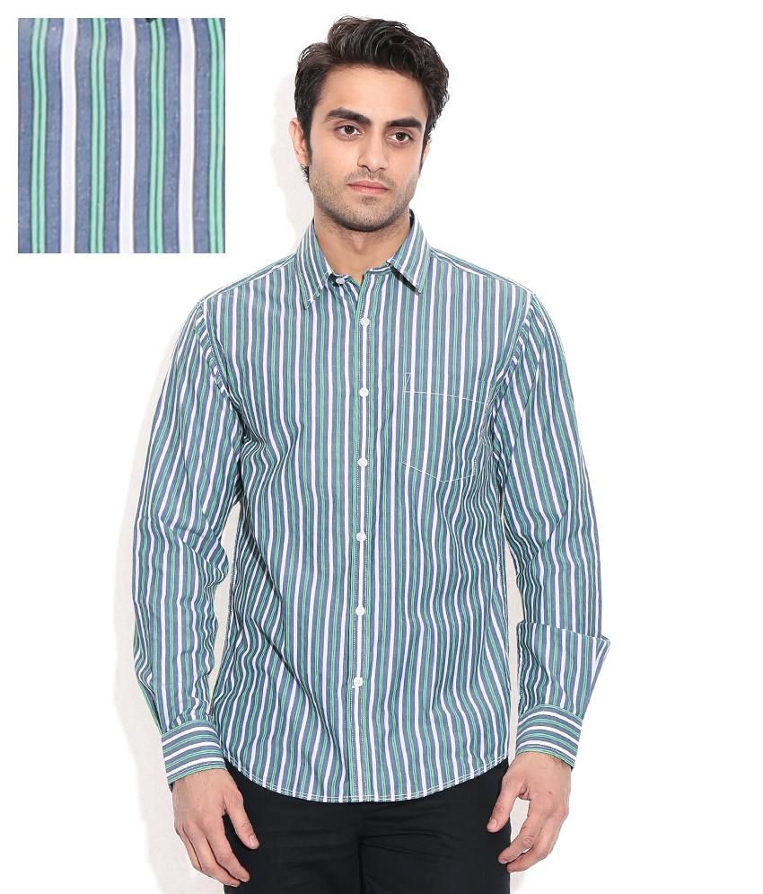 Wills Lifestyle Green Casuals Shirt Buy Wills Lifestyle Green Casuals