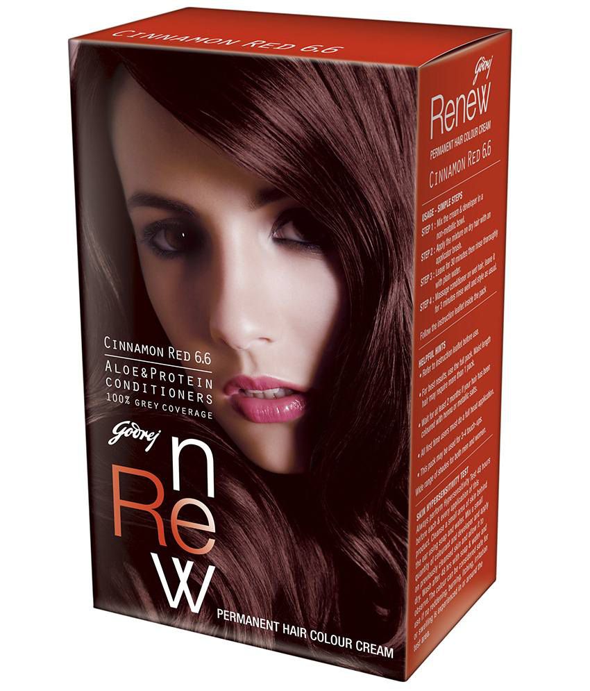 Godrej Renew Creme Hair Colour Cinnamon Red (26g+20ml): Buy Godrej Renew  Creme Hair Colour Cinnamon Red (26g+20ml) at Best Prices in India - Snapdeal