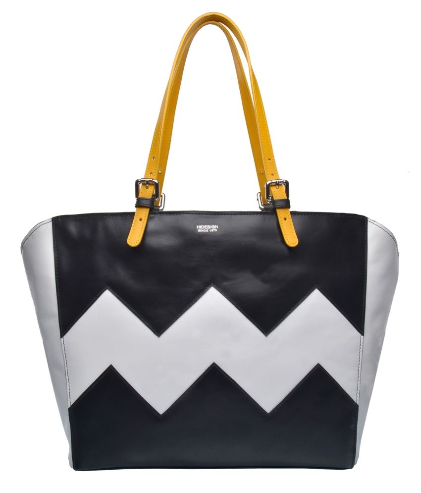 Hidesign DINKA1 black & white Tote Bag Buy Hidesign DINKA1 black